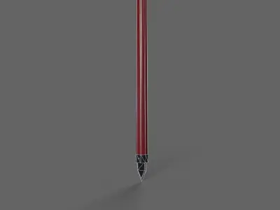 PBR Polearm V2a Low-poly 3D model
