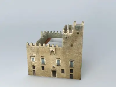 Castle La Bisbal Free 3D model