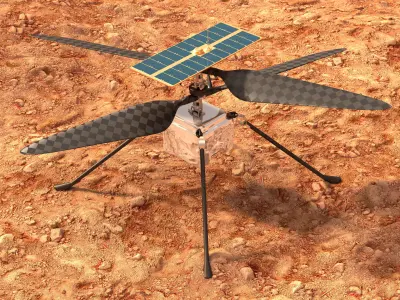 Ingenuity Mars Helicopter 3D model