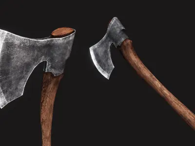 Baltic Broad Axes Low-poly 3D model