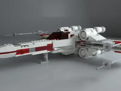LEGO Starwars X-Wing Starfighter 3D model