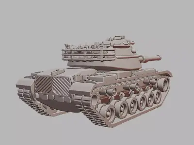 M60A1 Main Battle Tank Cold War U S Armor 3D Printable  3D print model