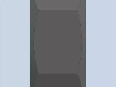 Hexagonal Nut M8 3D model