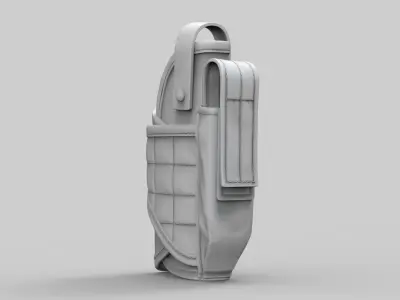 Pistol Holster High Poly 3D model