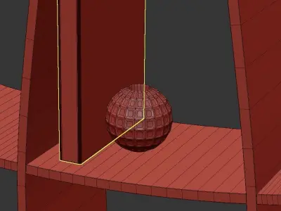 Bookcase Rack - Gold Leaf Free 3D model