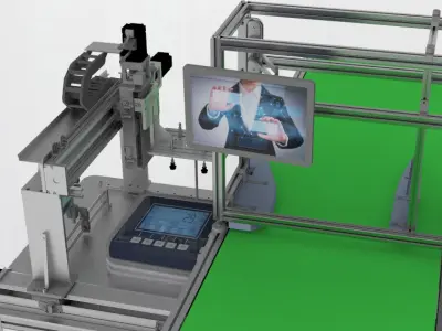 Automatic Weighing  Assembly Line 3D model