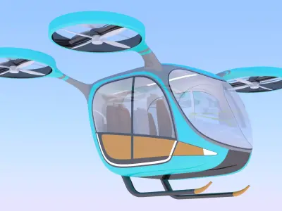 Passenger drone concept 6 3D model