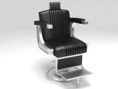 salon chair 3d model Low-poly 3D model