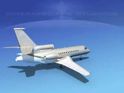 Dassault Falcon 900 V14 3D model