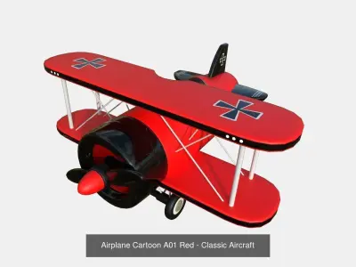 12 Airplane Cartoon A Collection - Classic Aircraft 