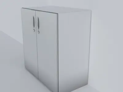 Small Cabinet Low-poly 3D model