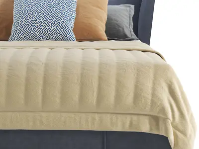 Minotti Reeves Bed Free 3D model