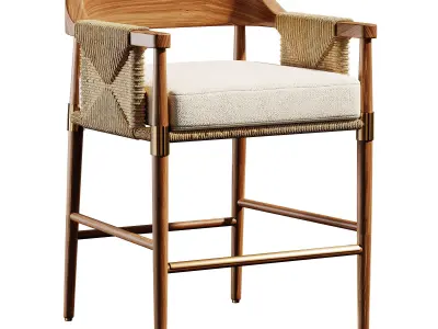Arteriors Estes Outdoor Counter Stool 3D model