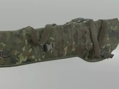 Rifle scabbard Holster Bag Low-poly 3D model