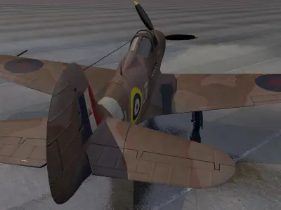 Bell Airacobra Mk-1 3D model