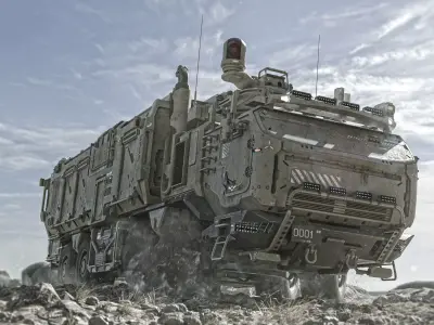 military cyber track 3D model