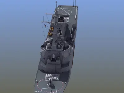 Arleigh Burke Destroyer  3D model