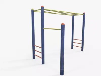 Monkey Bar Free low-poly 3D model