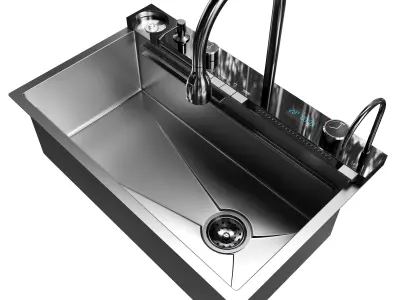 Drop-in Kitchen Sink 3D model purchase