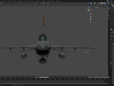 F-16D Egyptian Airforce 3D model