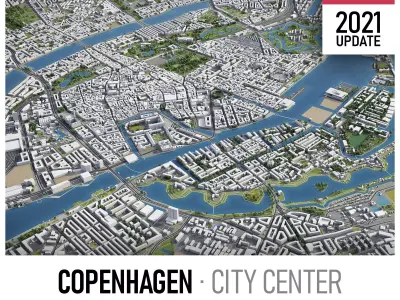 Copenhagen Low-poly 3D model