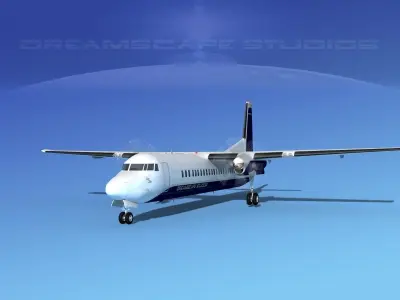 Fokker F-60 Corporate 3 3D model
