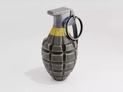 Grenade Mk2 Low-poly 3D model