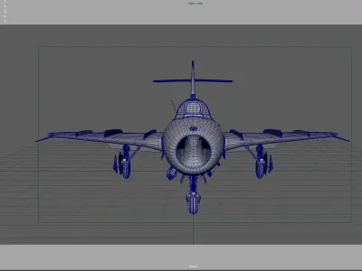 Mig15 Fighter 3D model