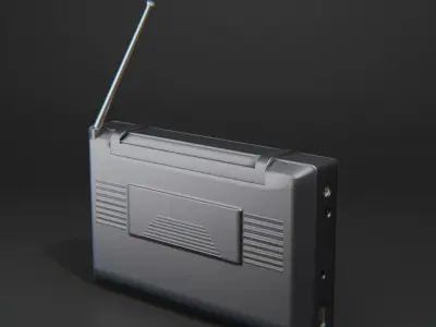 Modern Military Radio Low-poly 3D model