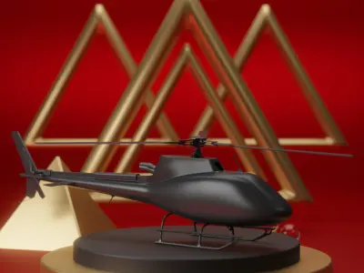 Airbus H125 3D print model