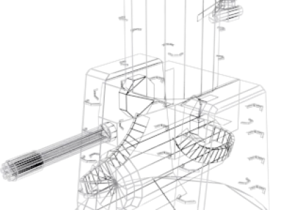 Phalanx CIWS Low-poly 3D model buy