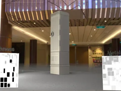 Electrical Distribution Cabinet 174 Low-poly 3D model