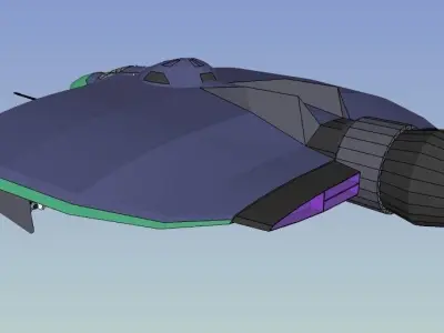 SQ Pummeler - Multirole space corvette Conqueror class 3D print model