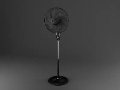 Standing fan Free low-poly 3D model