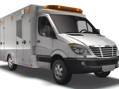 Freightliner Sprinter Box Ambulance 2008 3D model