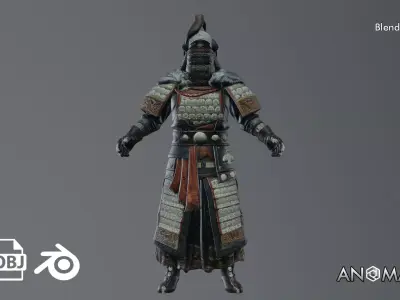 mongolian soldier 3D model