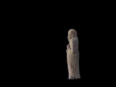 Korean Traditional Guardian Statue  3D model