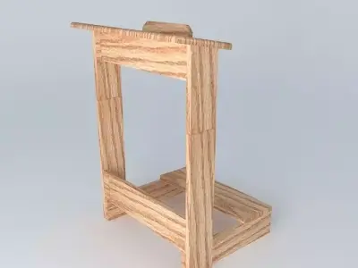 Prayer Kneeler Free 3D model