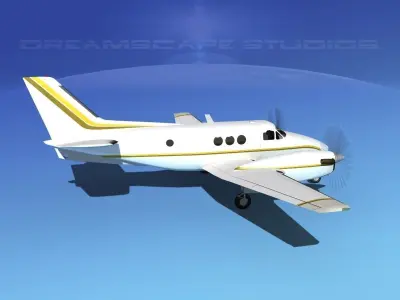 Beechcraft King Air C100 V11 3D model