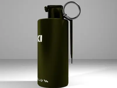 Hand Grenade Smoke Signal 3D model