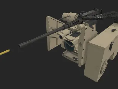CROWS KONGSBERG M2 Low-poly 3D model