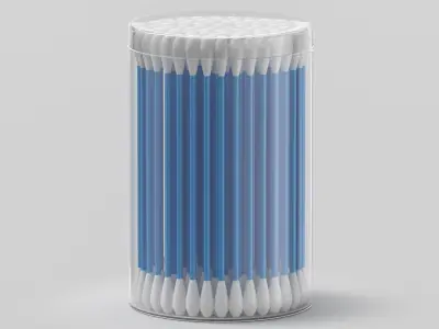 Cotton Swab Package 3D model