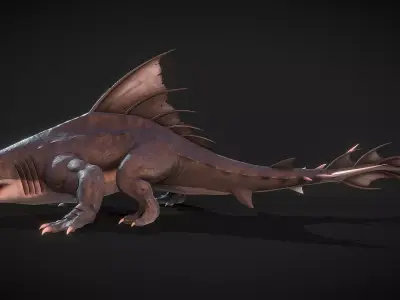 Dragon shark 3D model
