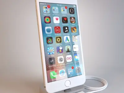 Apple iPhone 7 Plus All 6 Colors 3D model