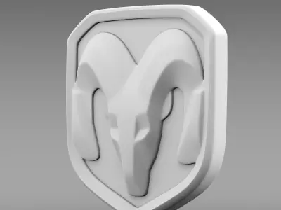 Dodge RAM logo 3D model