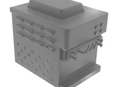 Ice Cream Machine Low-poly 3D model