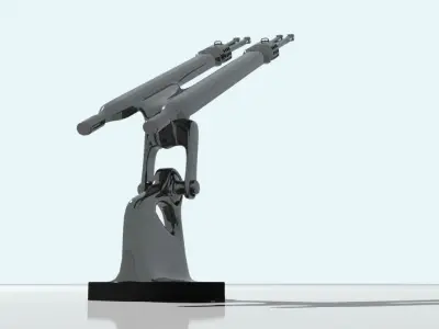 Random automated gun most stupid design ever Free 3D model