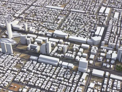 Riyadh Low-poly 3D model