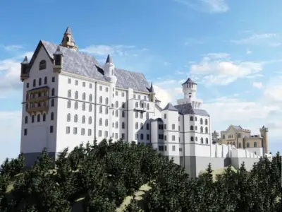 Schloss Neuschwanstein Castle Building 3D model
