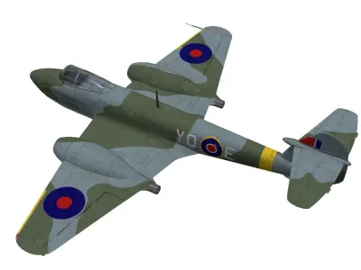Gloster Meteor F1 3D model